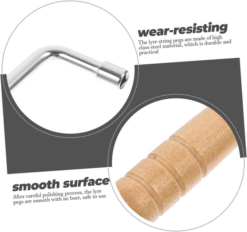 SECFOU Laiya Piano String Set Basswood Lyre Harp Strings Replacement Tuning Pin Accessory - Image 4
