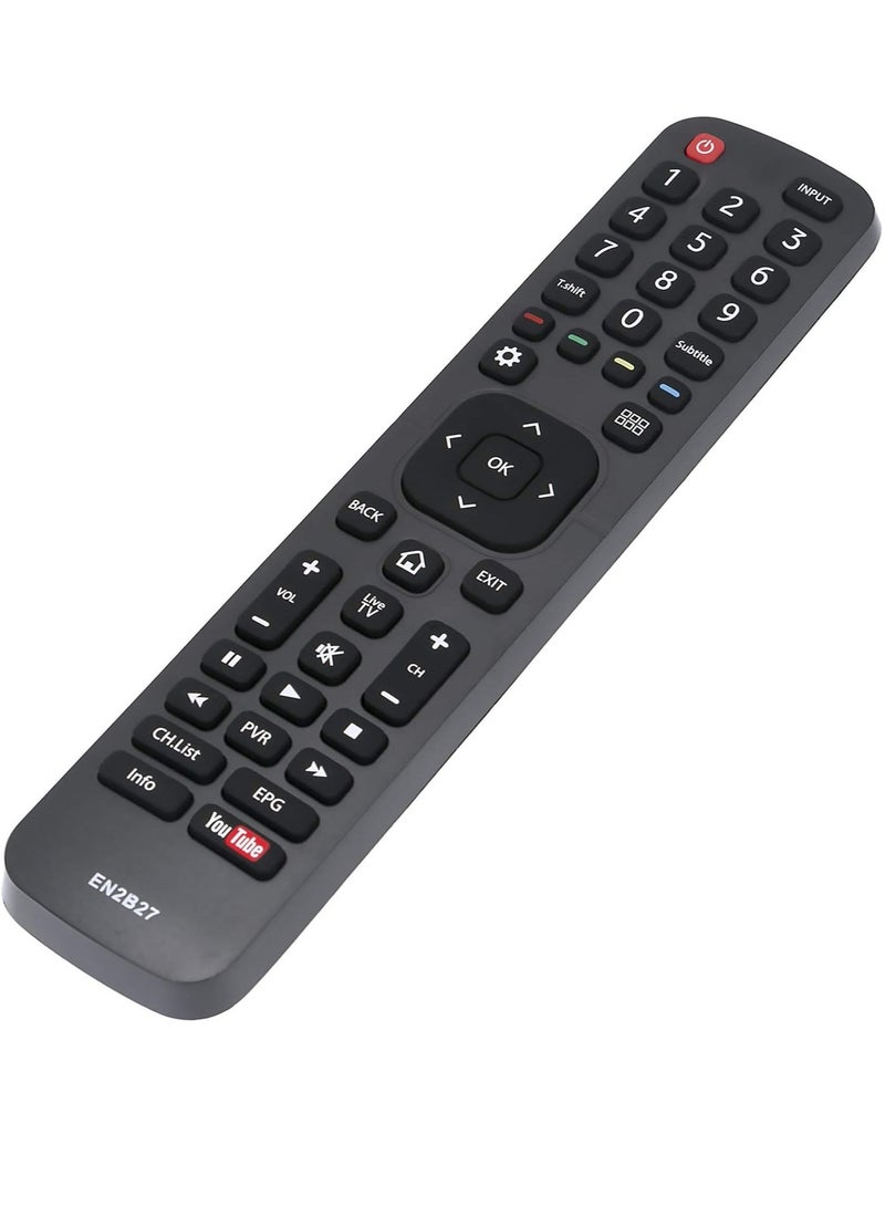 New Replacement Remote Control EN2B27 for Hisense Smart LCD LED TV 32N4 32P4 39N4 39P4 43N6 43P6 49P4 50N4 50N6 55N4 55N4 55N6 55P4 55P6 58P5 6 5N6 6 6 5P6 75P5 58N5 75N5 55K720UW 32K3110W with battery