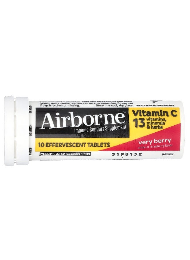 Airborne AirBorne, Immune Support Supplement, Very Berry, 10 Effervescent Tablets  - Image 3