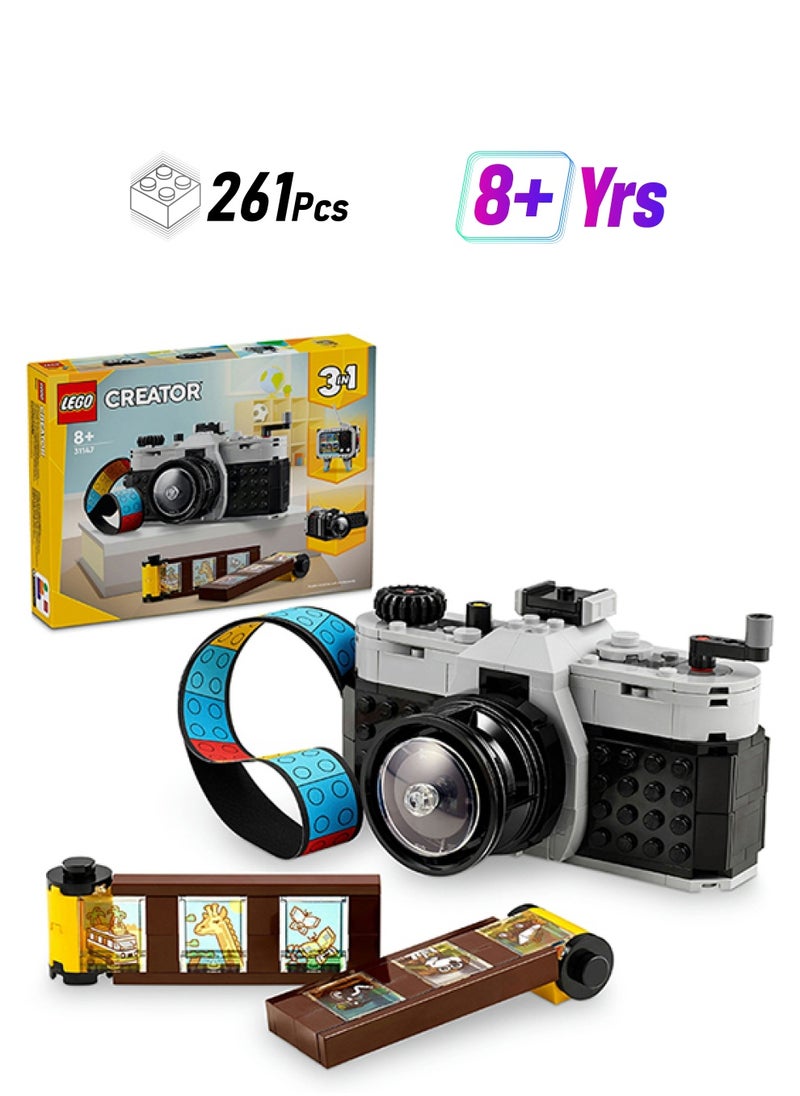 LEGO Creator Retro Camera 3in1 Toy 31147 (261) Pieces  - Image 1