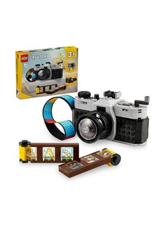 LEGO 31147 Creator 3In1 Retro Camera Toy To Video Camera To Tv Set, Models For Kids, Photography Gift For Boys And Girls Aged 8 Years Old And Over Who Enjoy Creative Play (261 Pieces)  - Image 1