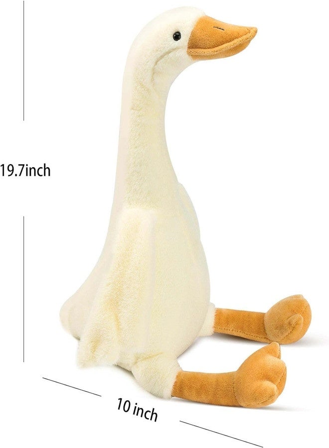 Osowake One Silly Goose Stuffed Animal, 19.7 Inch Soft Goose Doll Plush Toy Hugging Pillow, Cute Duck Stuffed Animal, Goose Stuffed Plush Toys Gifts for Kids Baby Shower Birthday Party Favors Supplies - Image 2
