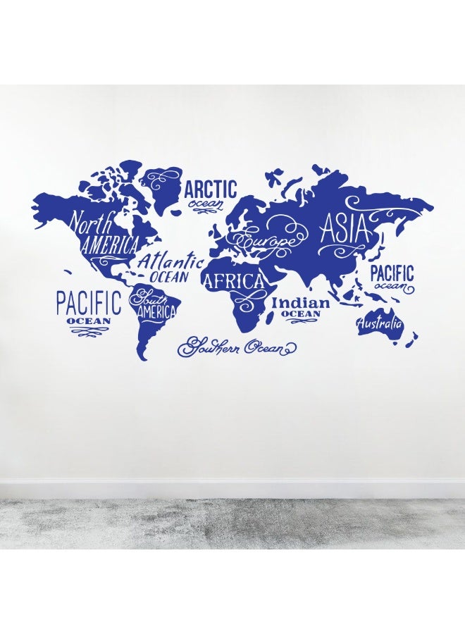 MAXPIX LLC MAXPIX- World Map Wall Vinyl Decal Sticker for Living Room, Bedroom, Nursery, Office - Image 1