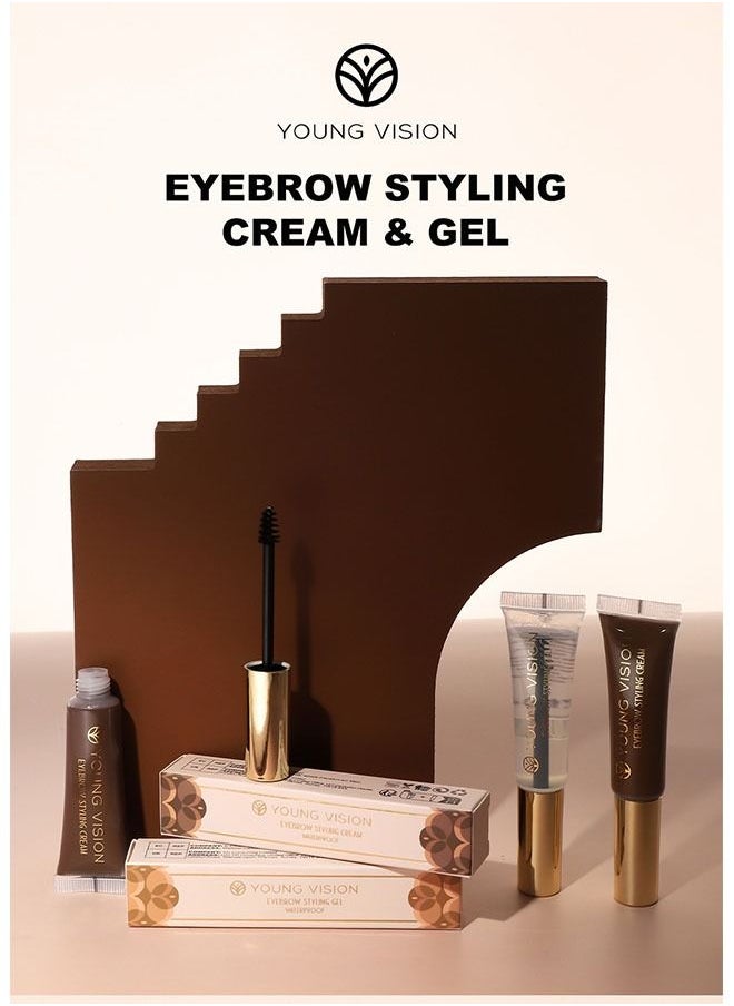 YOUNG VISION 1 Piece Eyebrow Styling Cream Long Lasting and Quick Drying 04 Dark Grey  - Image 5