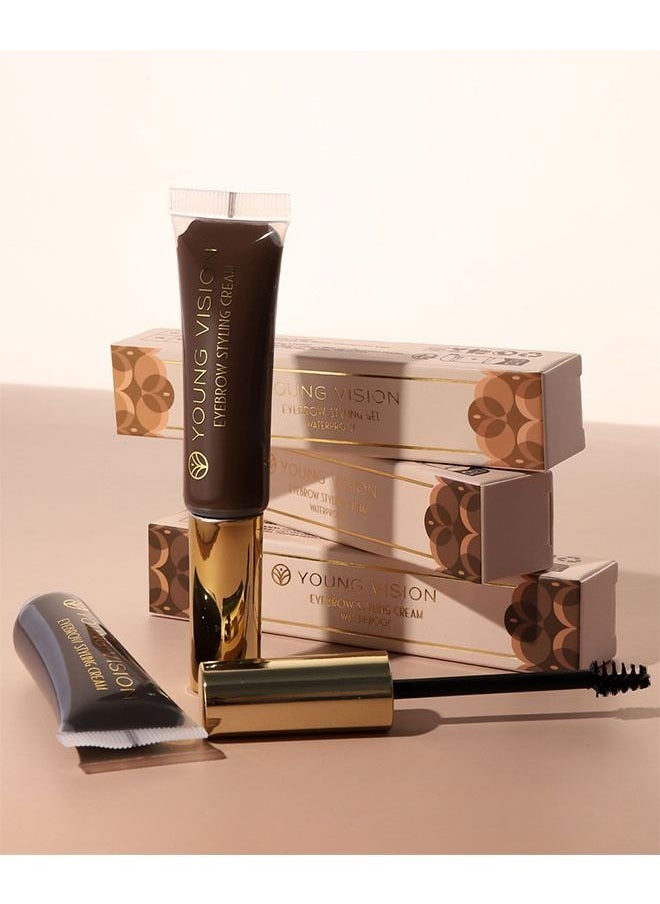 YOUNG VISION 1 Piece Eyebrow Styling Cream Long Lasting and Quick Drying 04 Dark Grey  - Image 4