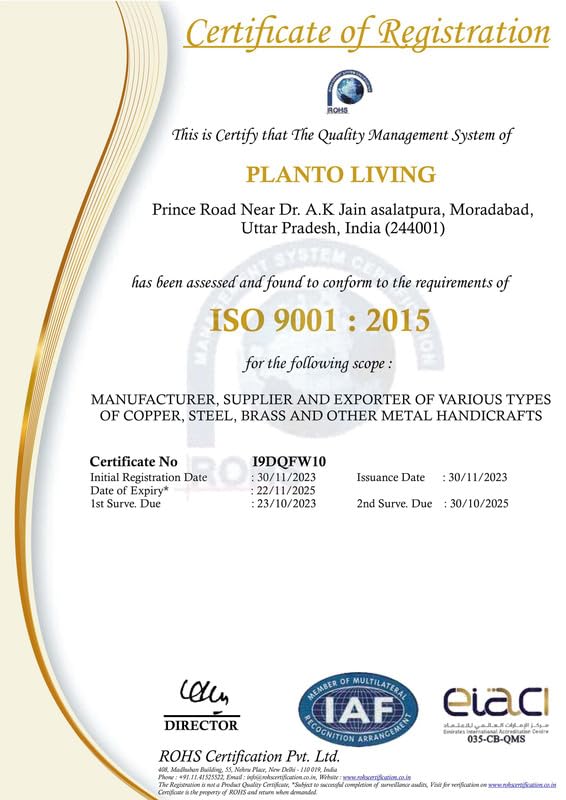 Planto Living Designer Brass Rice Palta for Serving Chammach, Rice Plate Palta, Brass Rice Serving Spoon for Kitchen and Dining Table - 9 inch Long (Set of 2) - Image 4