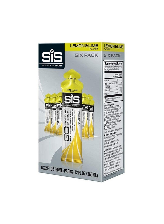 Science in Sport Go Isotonic Energy Gel, Lemon Lime, 6 Count - Image 2