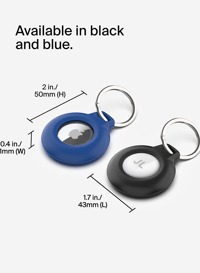 Belkin Waterproof Apple AirTag Secure Holder with Key Ring, Durable Scratch-Resistant AirTag Case, Protective AirTag Keychain Accessory for Keys, Pets, Luggage, Backpacks, and More - (1-pack) Black - Image 5