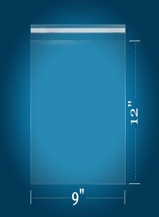 مراسل البريد الإلكتروني أكياس سيلوفان ذاتية اللصق من iMailer - 200 كيس - 9 × 12 بوصة - أكياس بلاستيكية شفافة قابلة لإعادة الإغلاق من البولي إيثيلين، مناسبة لأوراق A4، وأوراق بحجم الرسائل، والأغلفة البلاستيكية، والملابس - Image 2