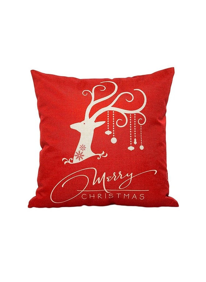 NIBEMINENT - Cushion Cover Red/Beige 45x45centimeter - Image 1