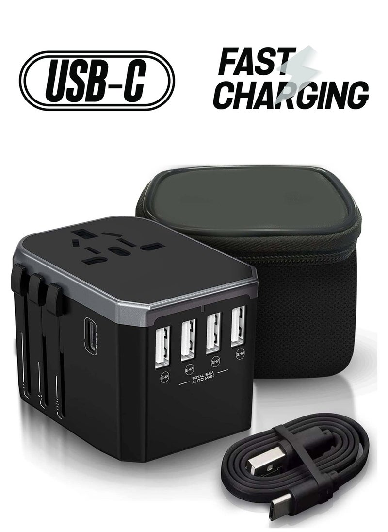 Generic Premium World Power Travel Adaptor Kit With Surge Protection  - Image 1