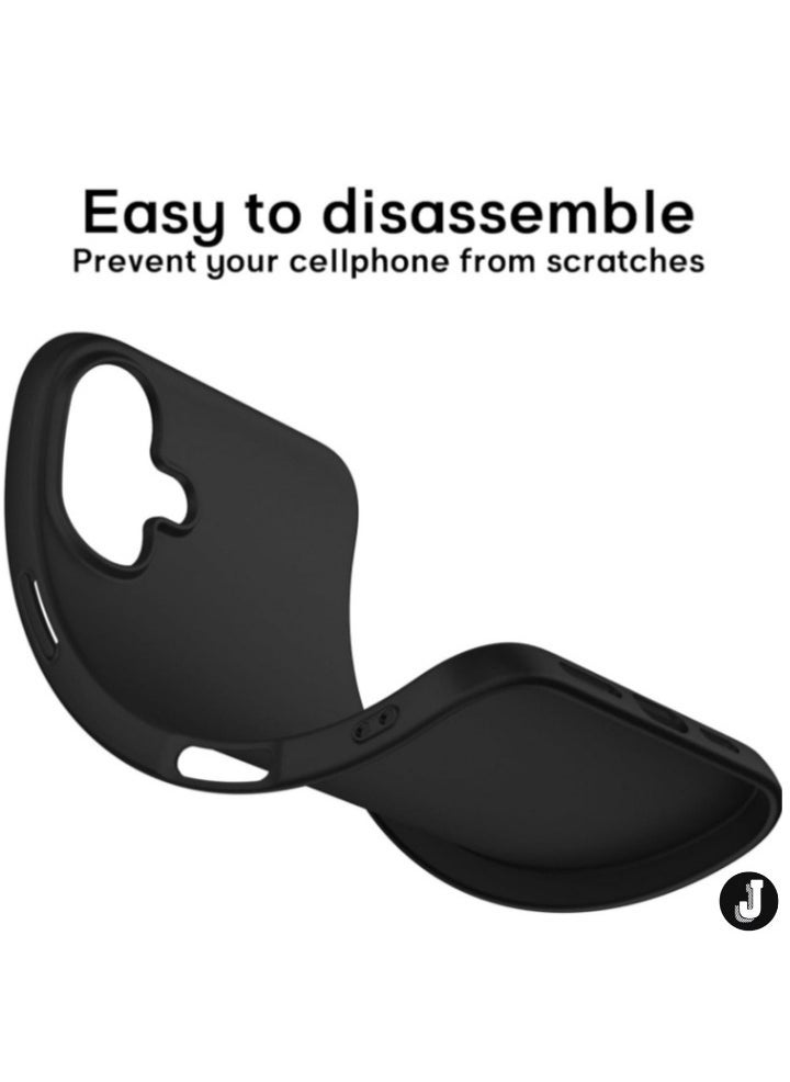 JAJEEK "iPhone 16 Case – Ultra-Thin Matte Black Cover with Upgraded Camera Lens & Screen Protectors, Slim Shockproof Anti-Scratch" - Image 5