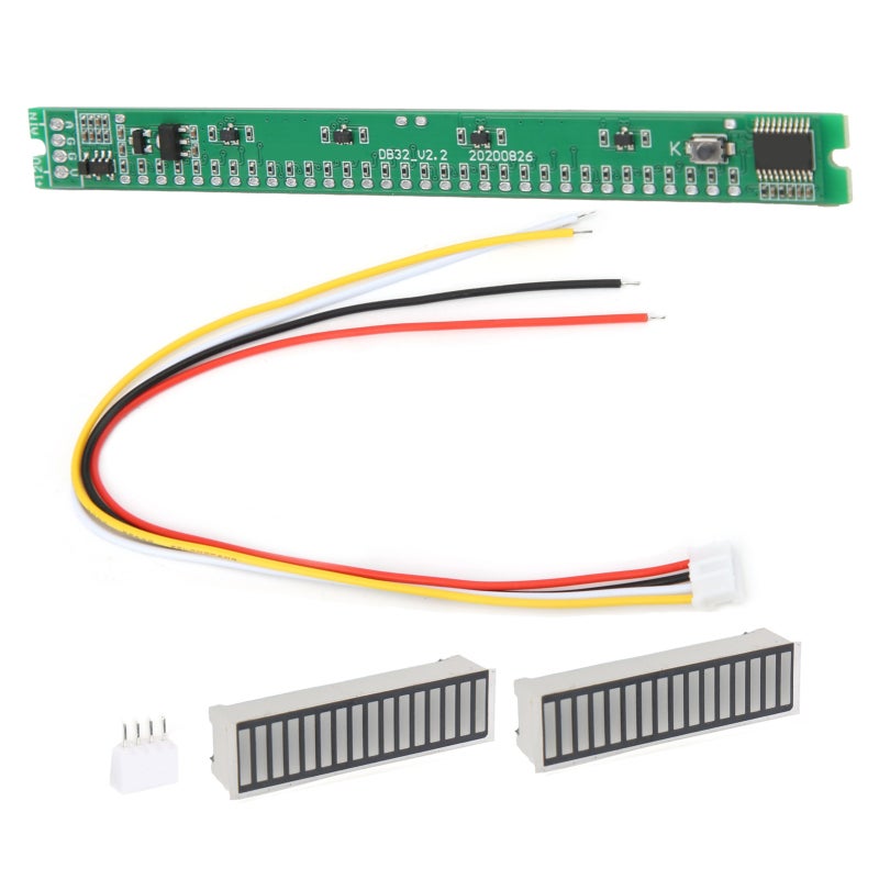 St 32-Bit Music Level Indicator 105mm PCB Board with 32-Bit Widened Light - Adjustable Brightness Single-Channel for Small Case Installation - Image 4