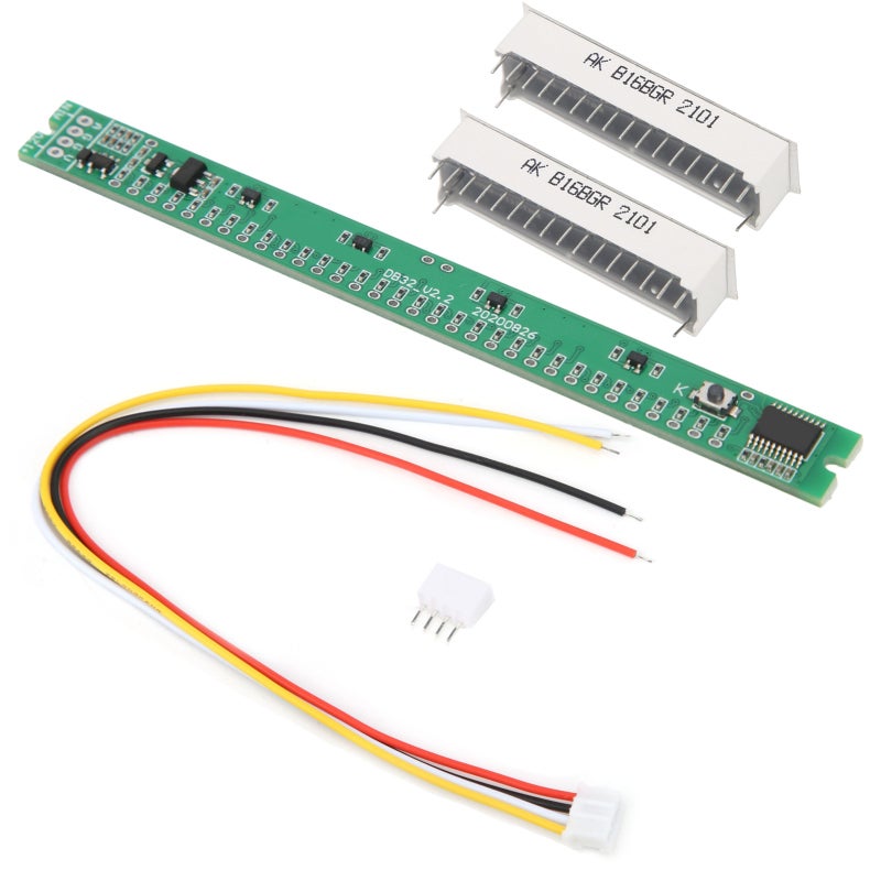 St 32-Bit Music Level Indicator 105mm PCB Board with 32-Bit Widened Light - Adjustable Brightness Single-Channel for Small Case Installation - Image 3