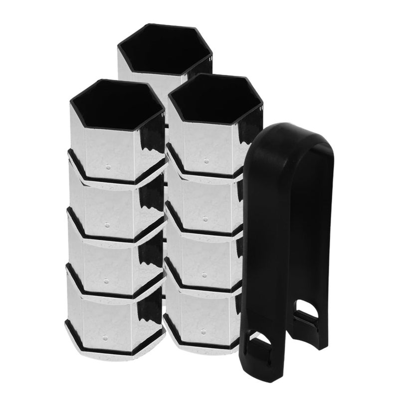 1 Set Car Wheel Lug Nut Covers Durable Chrome Protection Caps Easy Installation With Remover Tool Clip For Enhanced Vehicle Appearance - Image 2