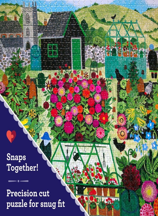 eeBoo Garden Harvest 1000 Piece Square Jigsaw Puzzle, 23" x 23" - Image 4