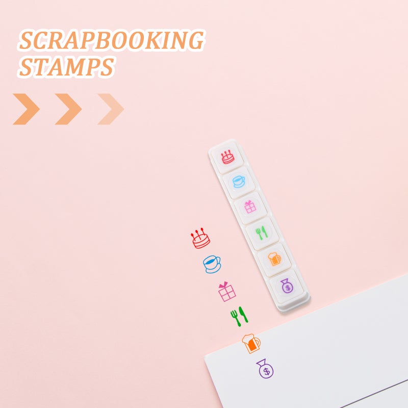 1 Set Scrapbooking Stamps Cartoon Stamps DIY Stamps Decorative Pattern Stamps - Image 2