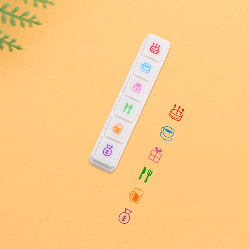1 Set Scrapbooking Stamps Cartoon Stamps DIY Stamps Decorative Pattern Stamps - Image 5