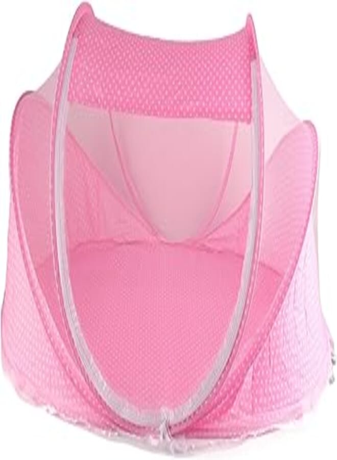 Baby Mosquito Net Tent, Breathable Baby Bed Tent Net, Foldable for Keep Pets Out for Protect Against Mosquito Bites(Pink)