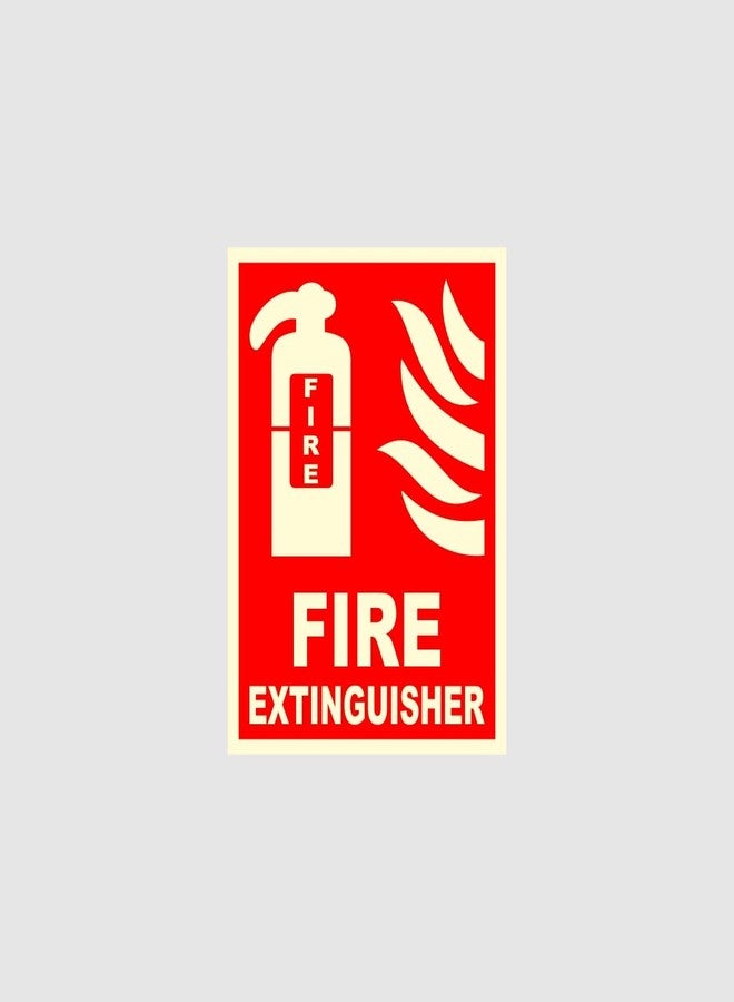 Being Safe - Fire Extinguisher Night Glow Signboard On PVC Sunboard 3 mm Size-200mm X 150mm (Pack of 05) - Image 2