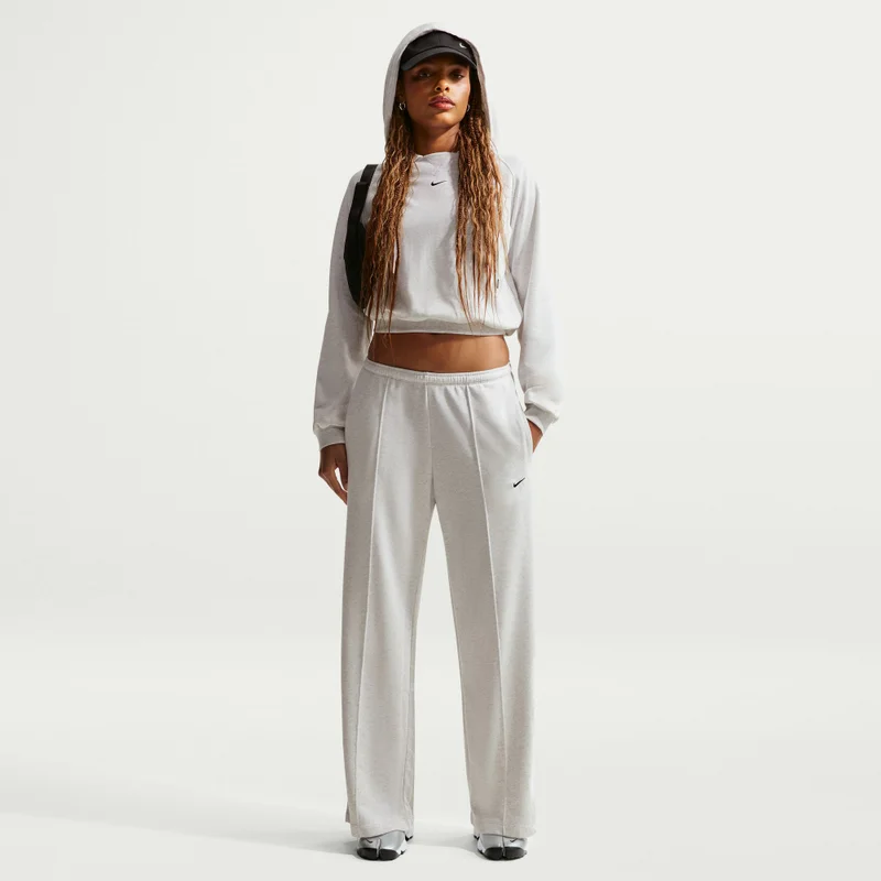 Nike White Women's Sportswear Fleece Pants for Women | Best Price UAE