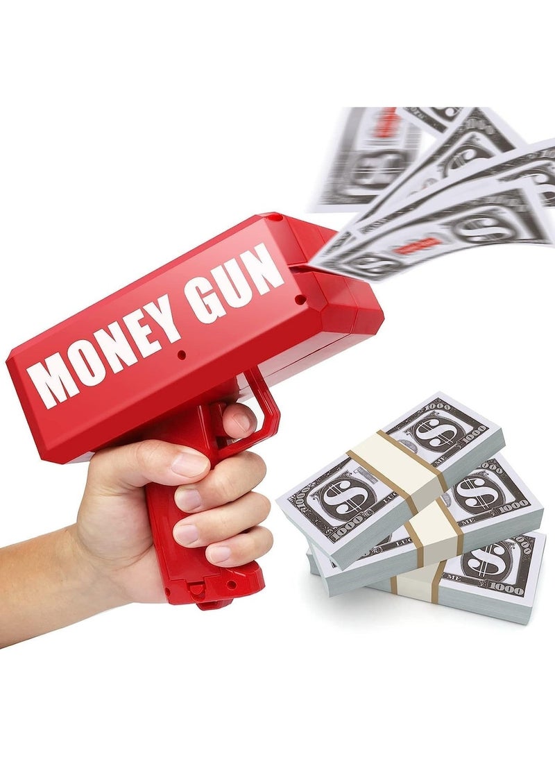 Money Gun Cash Super Gun Spray Gun Dollar Gun Cash Toy Shooter Toy Gun, Cash Cannon Money Gun for Wedding, Parties and Fun - Image 1