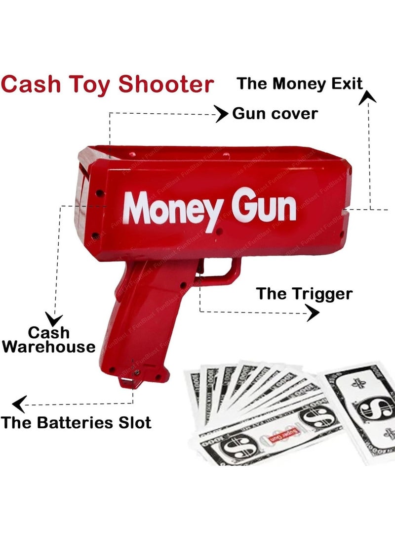 Money Gun Cash Super Gun Spray Gun Dollar Gun Cash Toy Shooter Toy Gun, Cash Cannon Money Gun for Wedding, Parties and Fun - Image 2