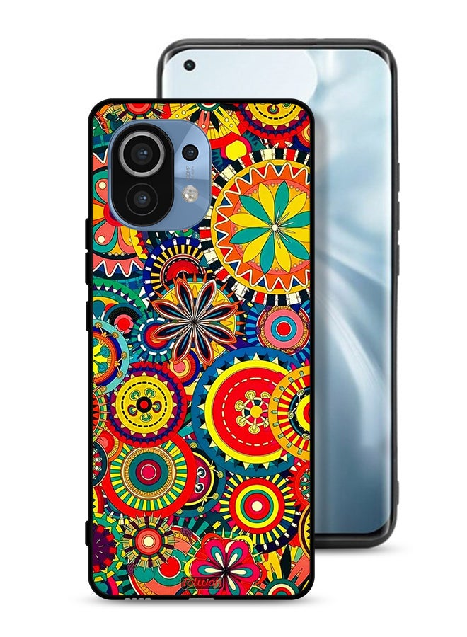 Tolwak Xiaomi Mi 11 Protective Case Cover Colorful Mandala Pattern - Image 1