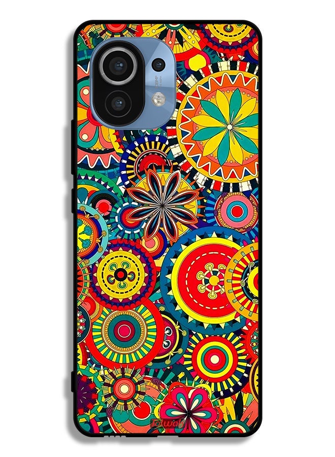 Tolwak Xiaomi Mi 11 Protective Case Cover Colorful Mandala Pattern - Image 2