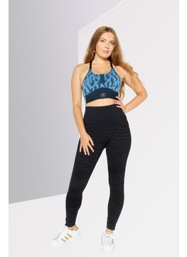 adidas By Stella McCartney Women Padded Training Sports Bra, Black  - Image 2