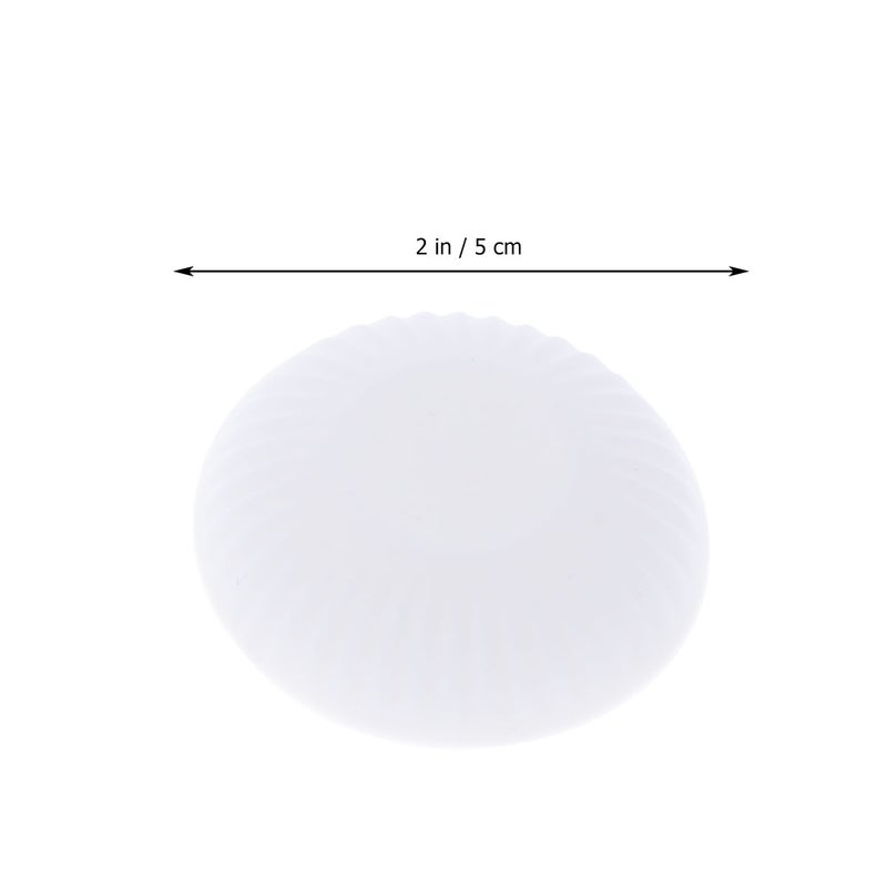4 pcs Glass Door Anticollision Tools Door No Punch Door Silicone Safety Door Silicone Floor Knob White - Image 3