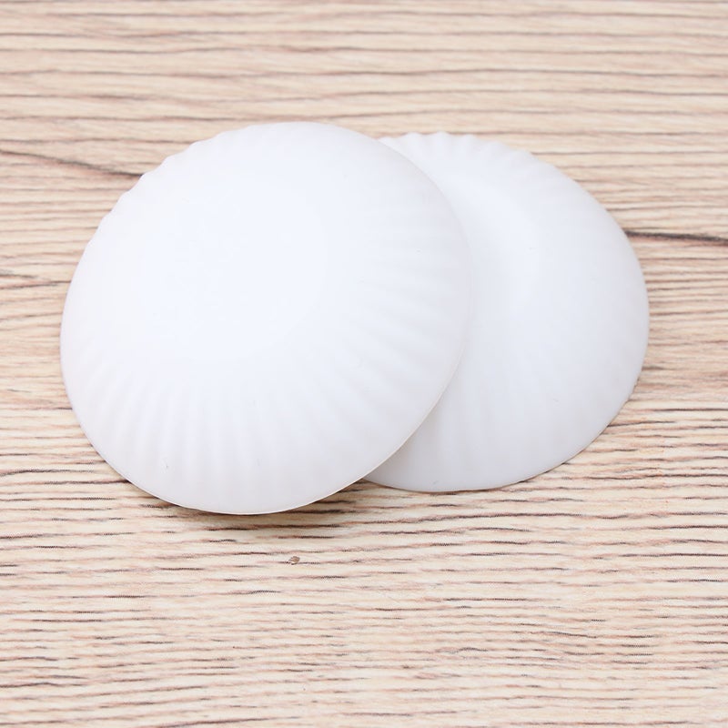 4 pcs Glass Door Anticollision Tools Door No Punch Door Silicone Safety Door Silicone Floor Knob White - Image 5