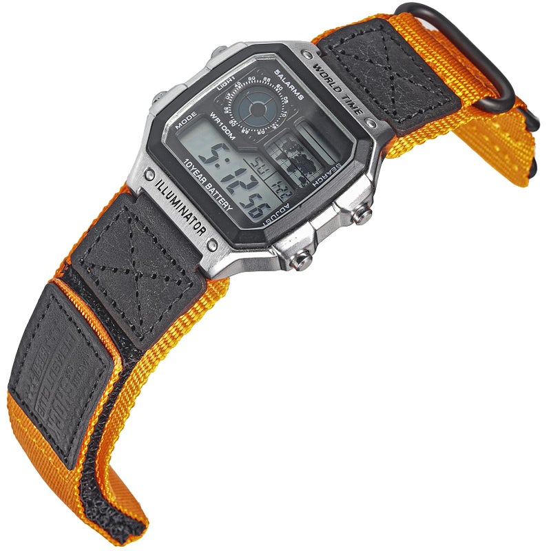 HEMSUT 18mm Tactical Nylon Strap for Casio Watches Quick Release Military Style ShockResistant Band Compatible with AE1200 DWH5600 F91W A168W More - Image 2