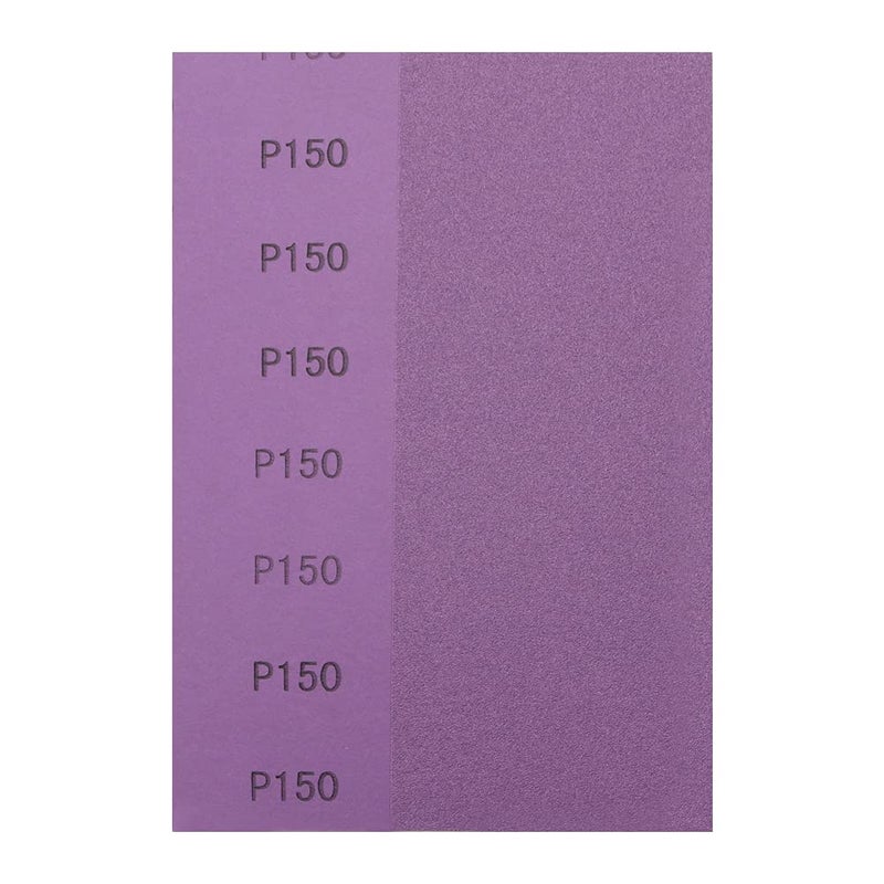 MAXMAN Sandpaper 150 Grit,Wet Dry Sanding Sheets,High Performance Ceramic Abrasive Sand Paper for Wood Furniture Finishing,Metal Grinding,Automotive Polishing,9 x 3.6 Inch,25-Pack - Image 2