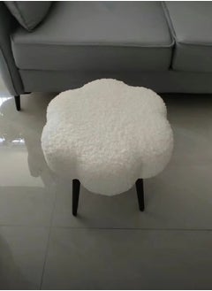 fashionhome 1-Piece Cloud Shape Seat Elegant Design Dresser Stool Vanity Stool Chair Sitting Bench 45x45 cm  - Image 2