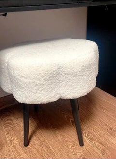 fashionhome 1-Piece Cloud Shape Seat Elegant Design Dresser Stool Vanity Stool Chair Sitting Bench 45x45 cm  - Image 3