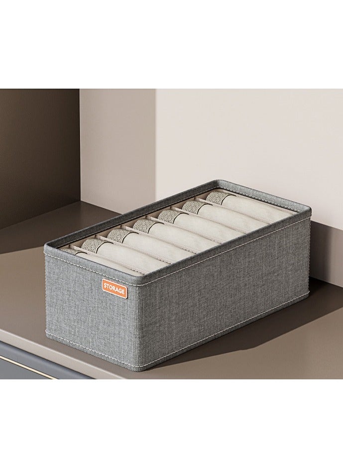 CityRiya-Long Wardrobe Clothes Organizer Storage Box Dividers Foldable Underwear Storage Bin Divider for Socks Bra Underwear Organizer Divider Cabinet Closet Cloth Drawer Storage Organizers Boxes  - Image 1