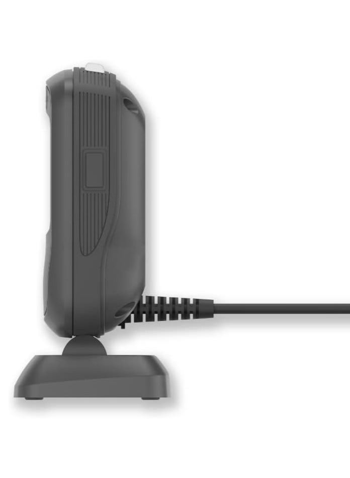 نيولاند Newland FR4080-20 2D Megapixel Desktop Barcode Scanner – Omnidirectional Presentation Scanner with 2M USB Cable – Fast & Accurate POS ScanningOMNIDIRECTIONAL SCANNING: Captures 1D & 2D barcodes from any angle—ideal for POS counters and kiosks - Image 3