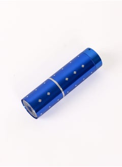 LUSTER 3pc An elegant small flashlight in the shape of a lipstick with a hanger, blue  - Image 4