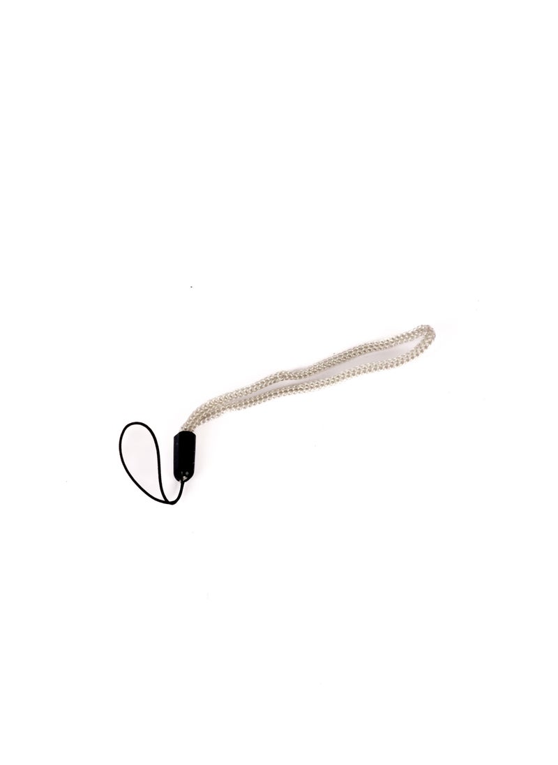 LUSTER - 3pc An elegant small flashlight in the shape of a lipstick with a hanger, blue - Image 1