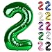 IWERP Green Number 2 Balloon 40 Inch 2 Balloon Number 2nd Birthday Decorations for Baby Girls Boys Toddlers - Image 3