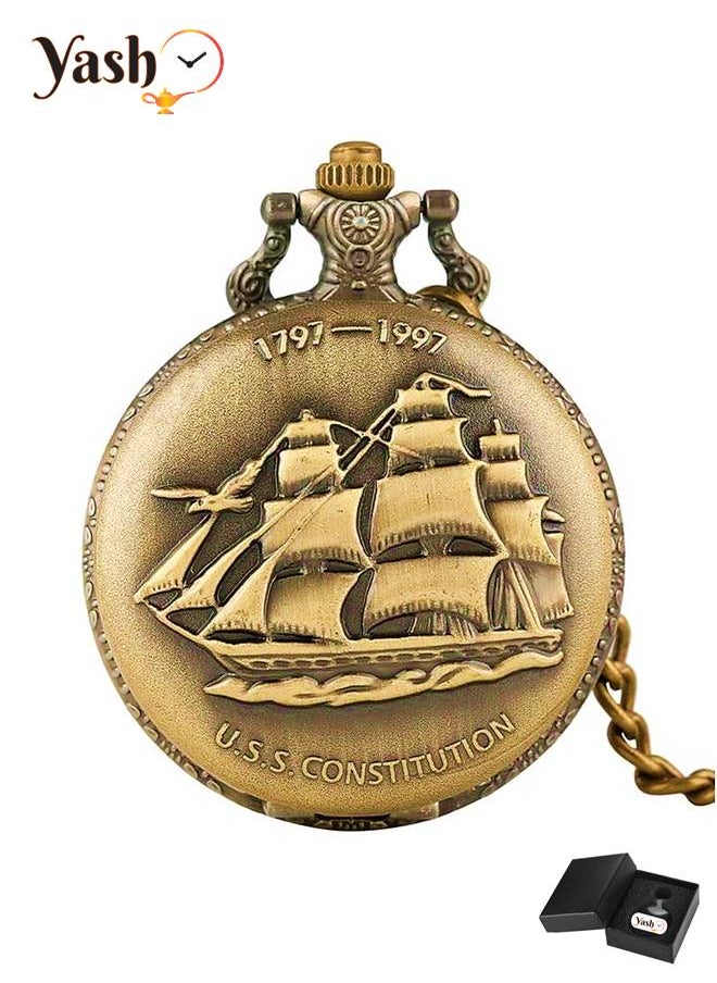 Yash US Constitution Ship Quartz Pocket Watch - pzsku/Z05F9215CFDCDB53704E2Z/45/_/1690733971/569c5b60-4f40-4faf-b74b-93bddffab098