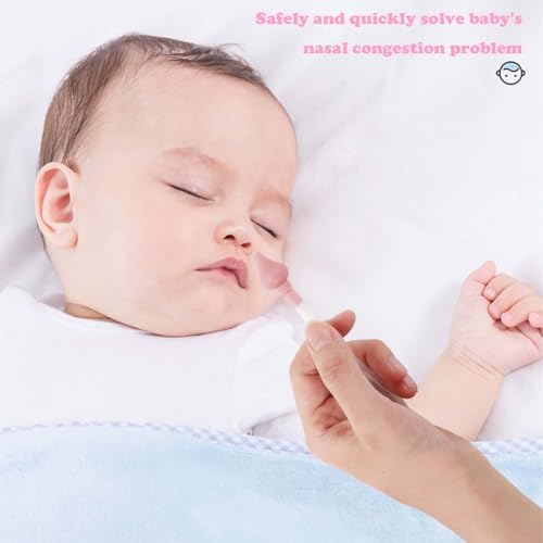 XFSAFDM 4 PCS Baby Nasal Aspirator Mucus Sucker, 4-in-1 Nose Cleaner for Newborn, Safe and Gentle Baby Congestion Remover with Nasal Aspirator, Nose Cleaner, Ear Cleaner and Medicine Dropper(Orange) - Image 5
