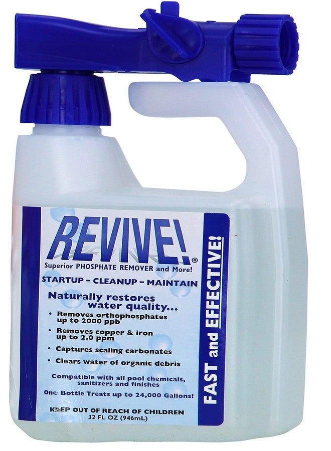 REVIVE! Swimming Pool Phosphate and Algae Remover Chemical for Pools - 32 oz - Image 1