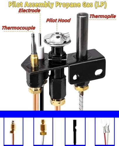 EVIMOTAL 69L18 Pilot Assembly Propane Gas (LP) for Lennox Elite, IHP, Merit, Superior, Astria Fireplaces and Inserts, Pilot Replacement Parts with Thermocouple, Thermopile. 69L1801, J4118, 902162 - Image 3