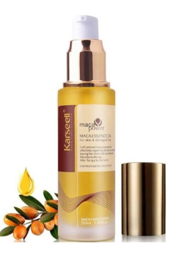 كارسيل زيت كارسيل ماكا باور للجسم والشعر التالف 50 مل الاورجينال