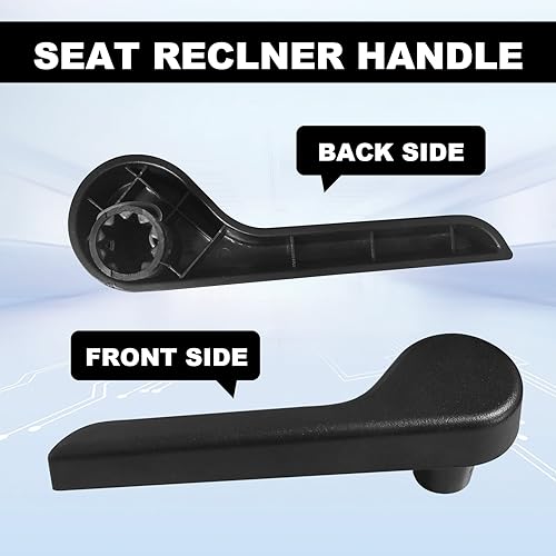 stymart Driver & Passenger Seat Recliner Adjust Handle Compatible with 2007-2013 Chevy Chevrolet Avalanche Silverado Suburban, GMC Sierra Yukon Replaces 15232598 15232594 (Black-Pair) - Image 2