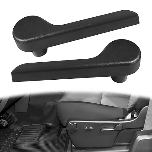 stymart Driver & Passenger Seat Recliner Adjust Handle Compatible with 2007-2013 Chevy Chevrolet Avalanche Silverado Suburban, GMC Sierra Yukon Replaces 15232598 15232594 (Black-Pair) - Image 1