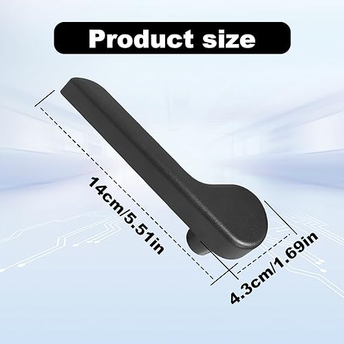 stymart Driver & Passenger Seat Recliner Adjust Handle Compatible with 2007-2013 Chevy Chevrolet Avalanche Silverado Suburban, GMC Sierra Yukon Replaces 15232598 15232594 (Black-Pair) - Image 5