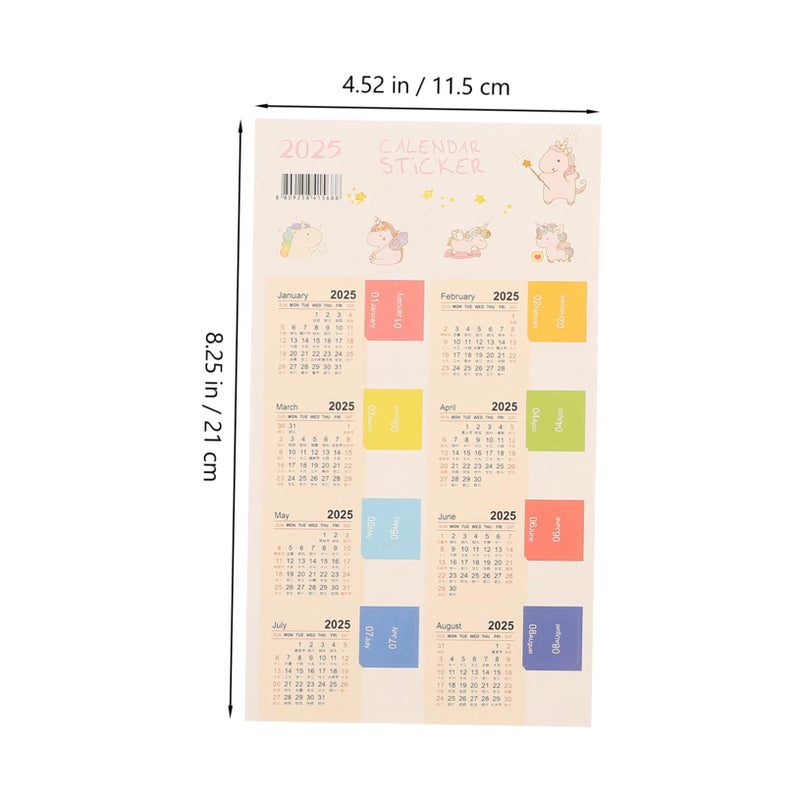 6 Sets Index Stickers for Planners Multicolor Calendar Tabs Notebook Journal Scrapbooking - Image 3